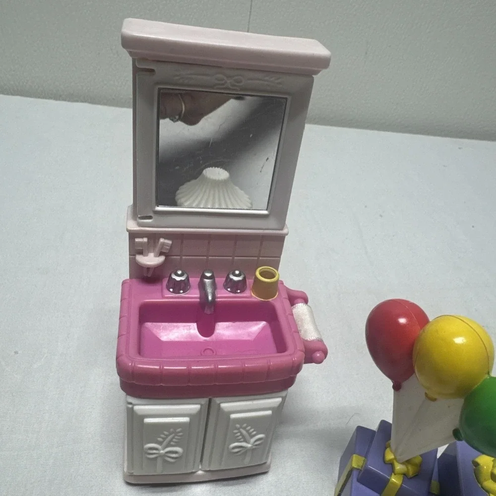 Vintage 90s Fisher-Price Loving Family Furniture Replacement couch vanity lamp